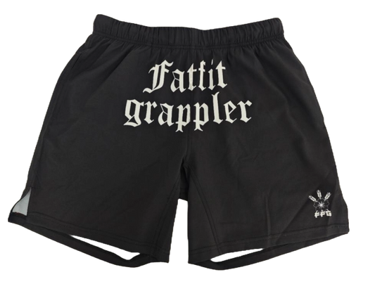 FatFitGrappler Old English Shorts
