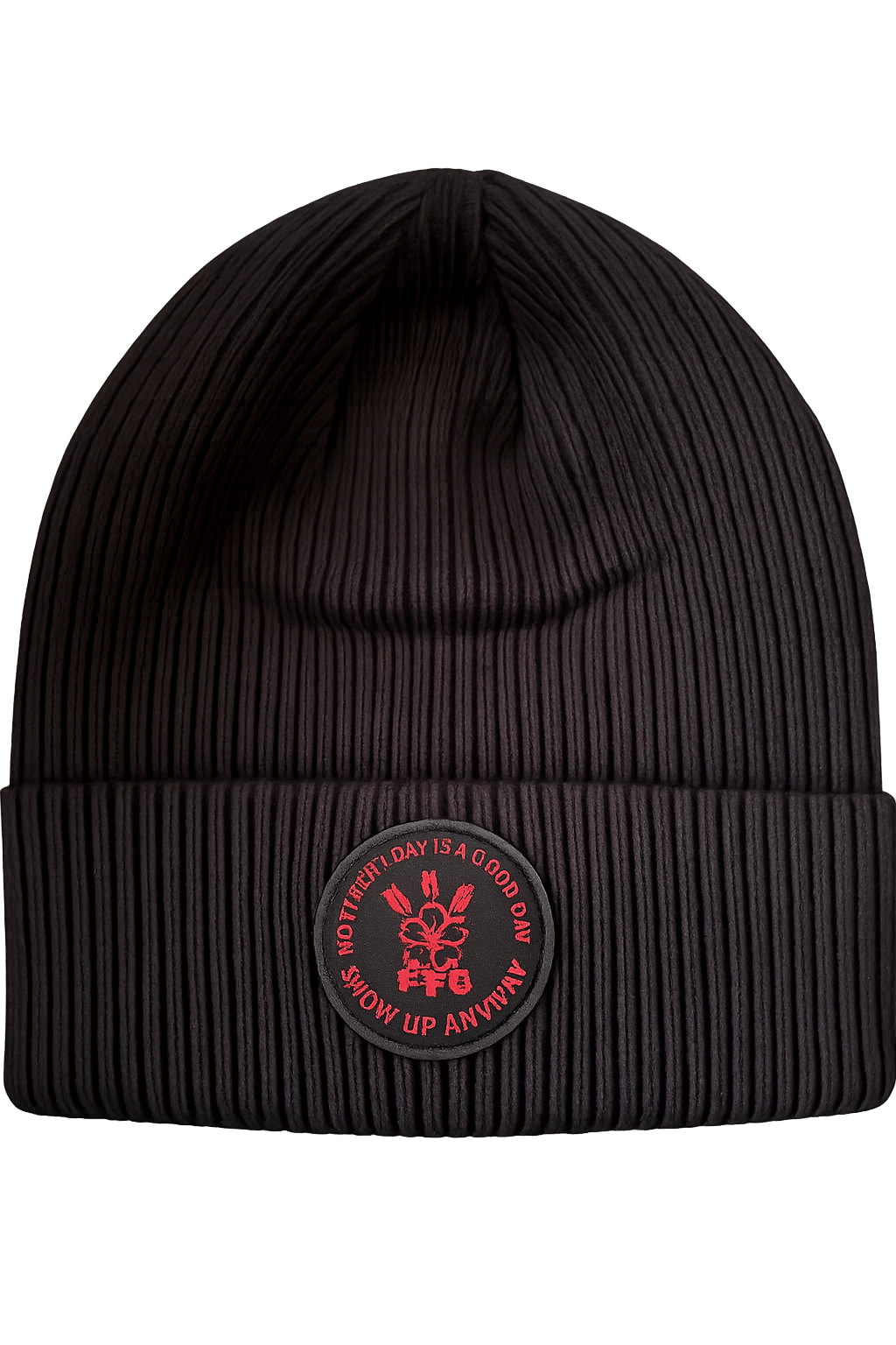 FatFit Grappler “Show Up Anyways” Ribbed Beanie