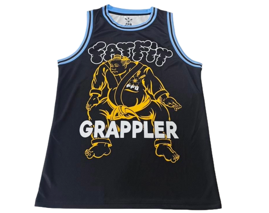 FatFitGrappler Basketball Jersey