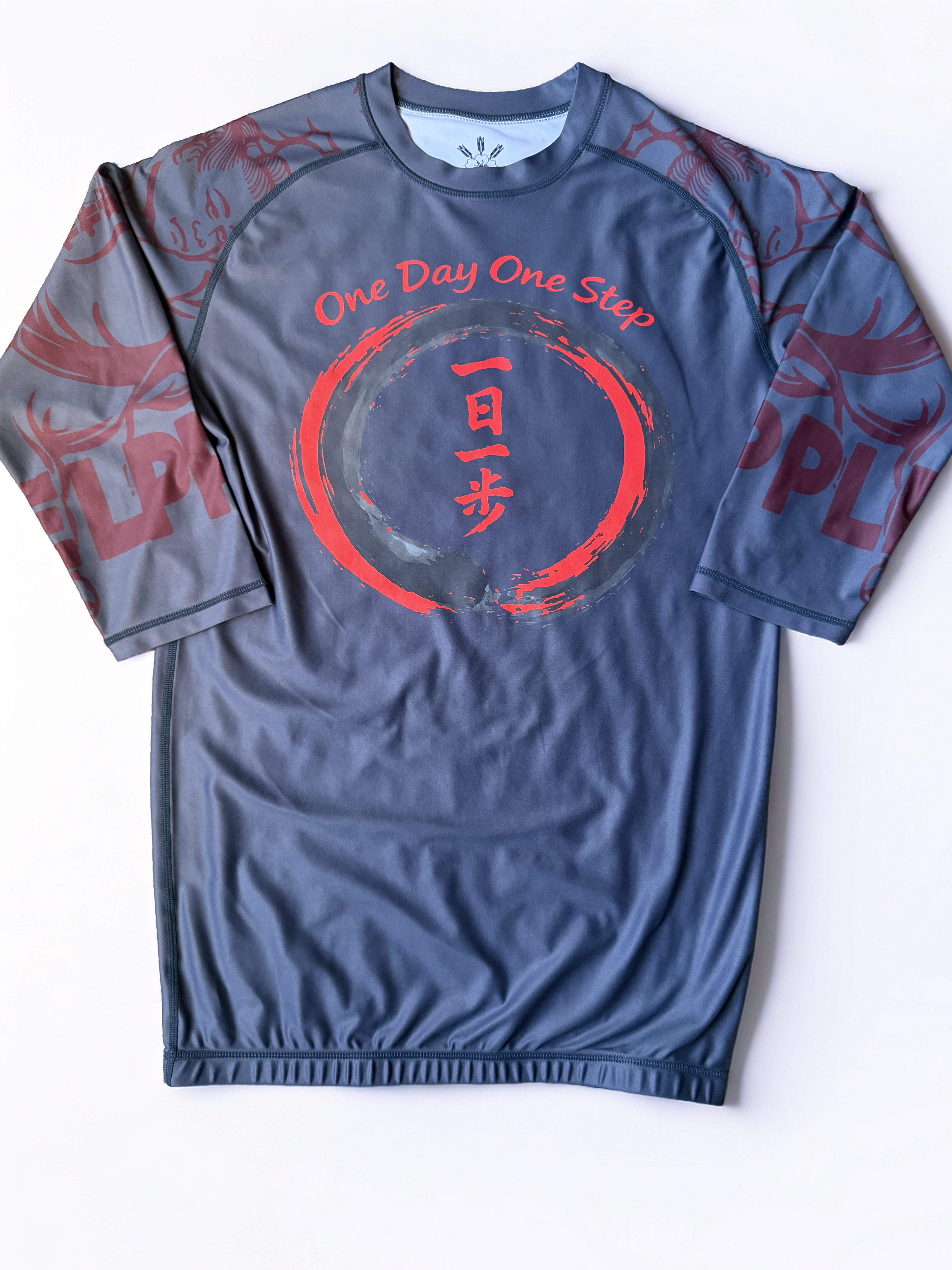 FatFitGrappler "One Day One Step" Long-sleeve Rashguard
